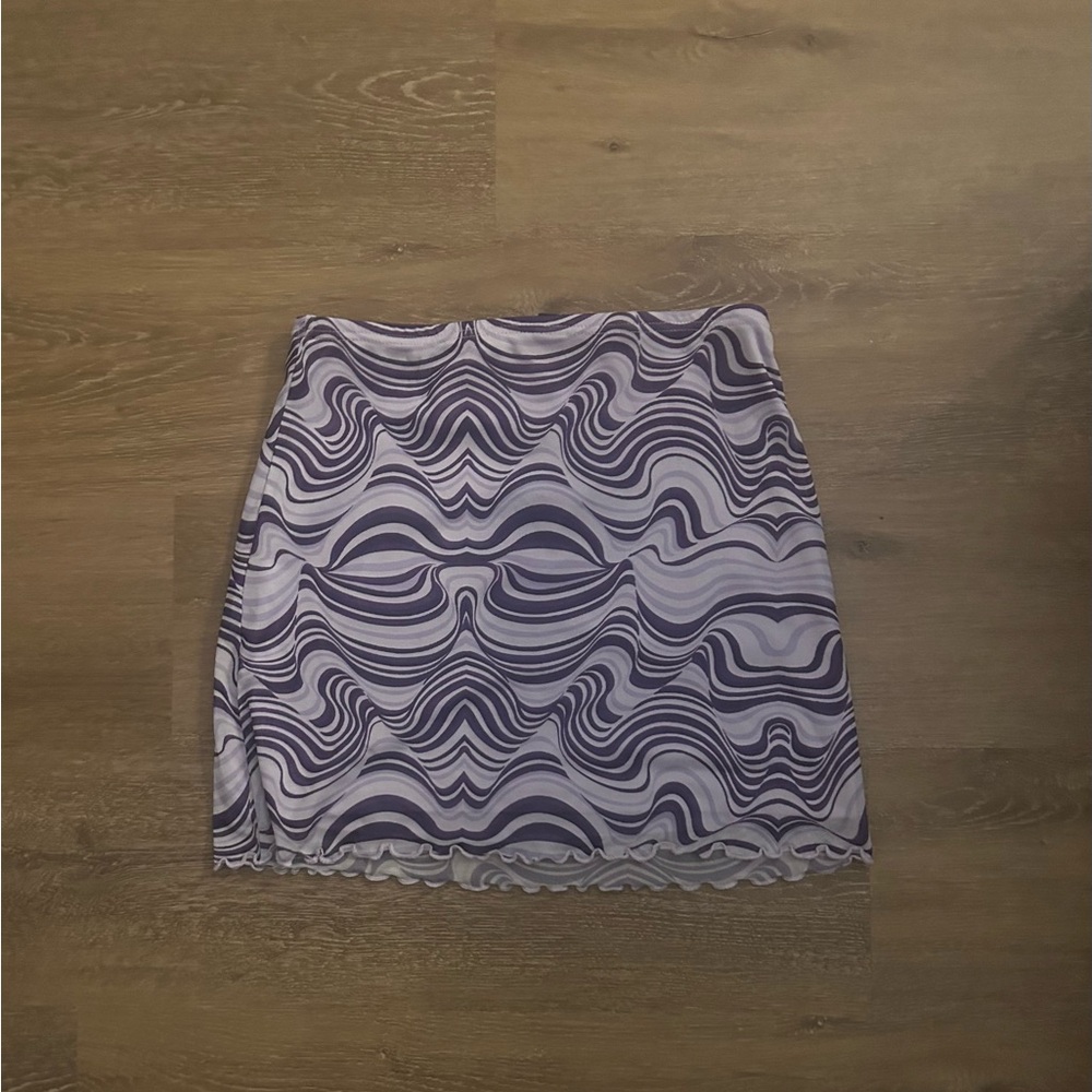 Purple bodycon skirt